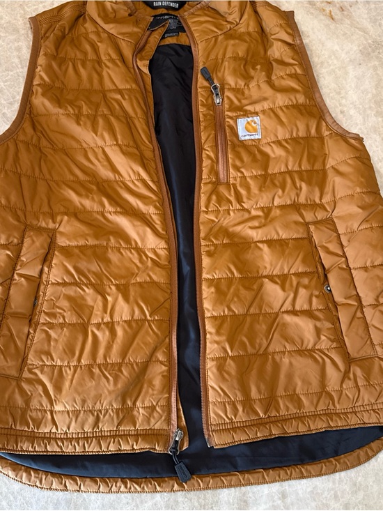 Carhartt Other - Carhartt Gilliam Vest M Rain Defender Insulated Quilted  Brown Relaxed